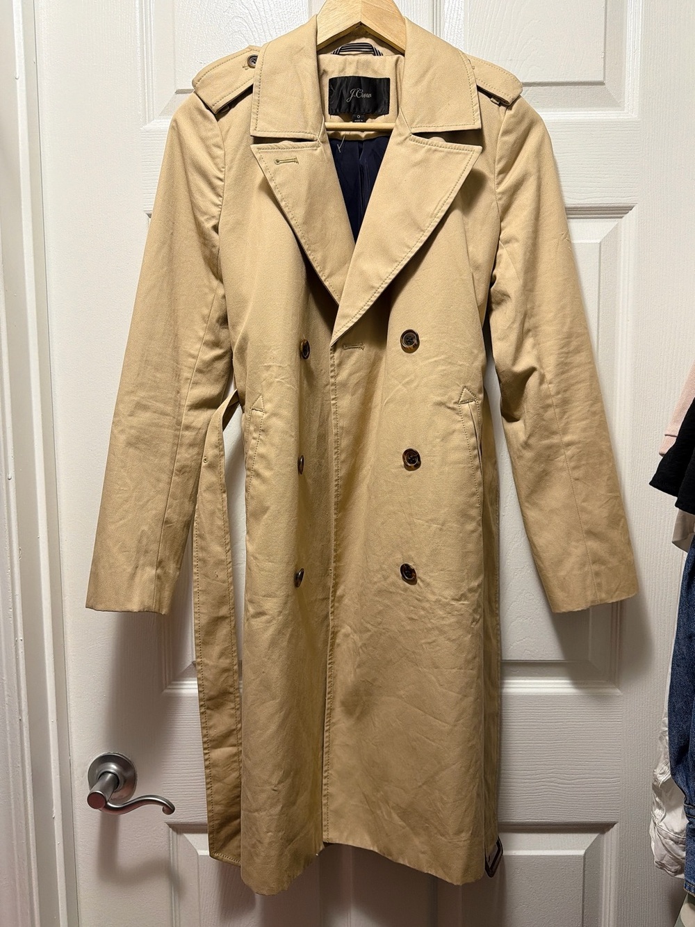 J. Crew Women Classic Double-Breasted Trench Coat in Khaki
